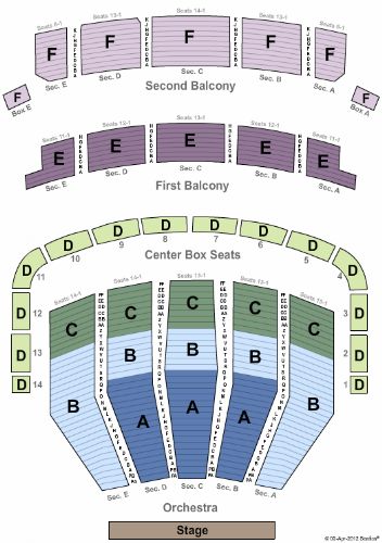 Keller Auditorium Seating Chart View